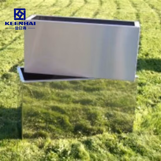 Rectangle Outdoor Stainless Steel Planter Pot for Garden Park