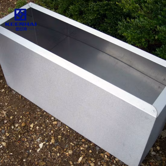 Rectangle Outdoor Stainless Steel Planter Pot for Garden Park