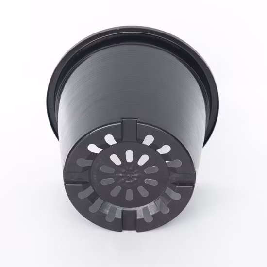 Fashion Round Plastic Flower Pot Coated with Painting Factory Directly Supply