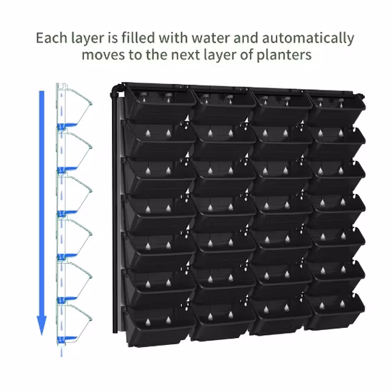 Vertical Hydroponic Hanging Flower Pot