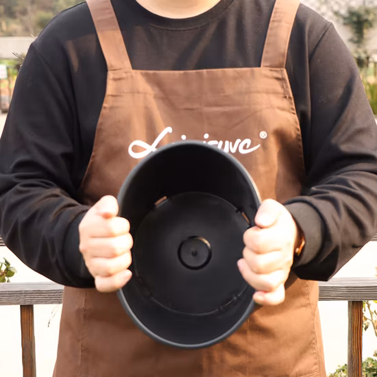 Großhandel mit langlebigen recycelten schwarzen Gallonen-Pflanzgefäßen aus PP aus weichem Kunststoff für Pflanzen, Blumen, Sämlinge, Kindergartentöpfe, Gartenlieferant