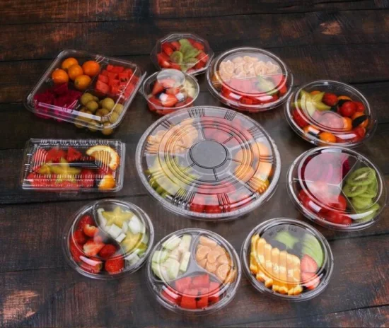5-Komponenten-Behälter, Kunststoff-Tray-Box, Snack-Food-Blister-Tray mit Winko