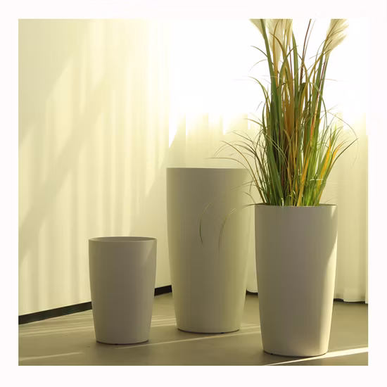 Bester Preis, hochwertige, moderne Dekoration, dicker quadratischer Kunststoff-Blumentopf, Blumentopf, Garten-Pflanzgefäß