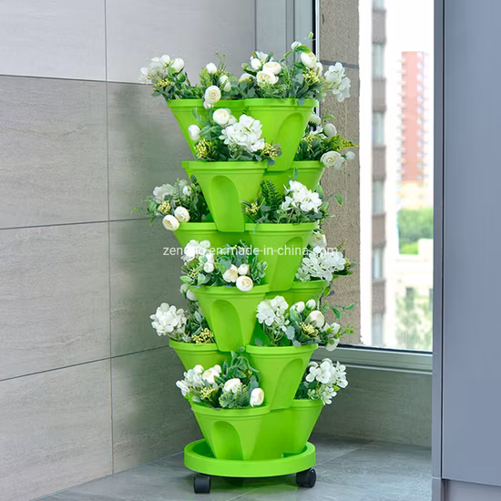 Farming Hydroponics Stapeltopf Blumentöpfe Aeroponic Tower Pot
